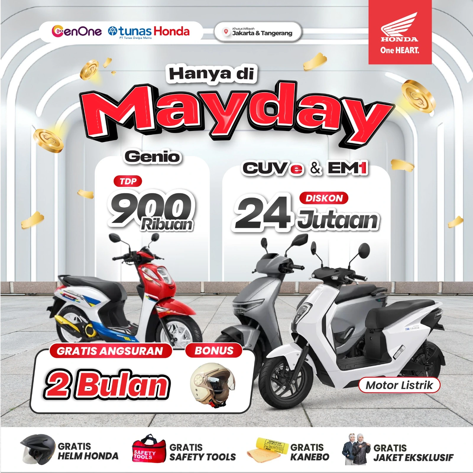 PROMO HONDA GENIO, CUV e & EM1 - MEI
